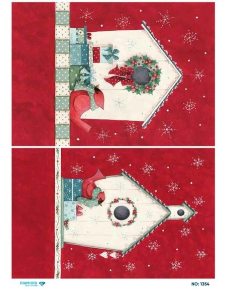 1354 Diamond Pirinç Dekopaj Kağıdı 30x42cm