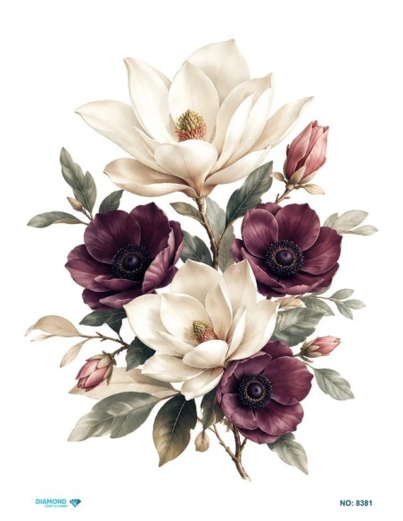 8381 Diamond Pirinç Dekopaj Kağıdı 30x42cm