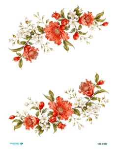 8382 Diamond Pirinç Dekopaj Kağıdı 30x42cm