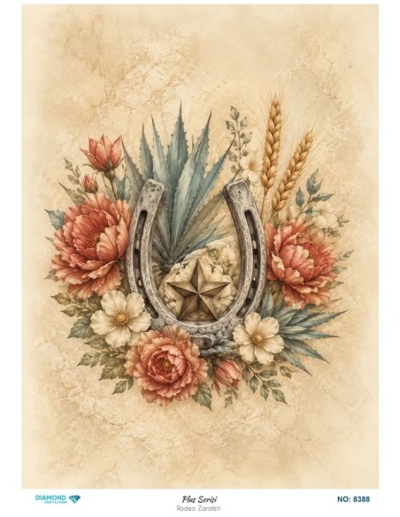 8388 Diamond Pirinç Dekopaj Kağıdı Plus Serisi 30x42cm