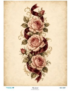 8397 Diamond Pirinç Dekopaj Kağıdı Plus Serisi 30x42cm