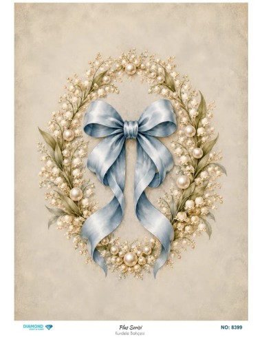 8399 Diamond Pirinç Dekopaj Kağıdı Plus Serisi 30x42cm