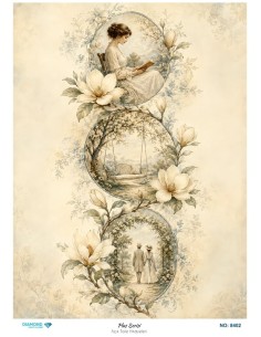 8402 Diamond Pirinç Dekopaj Kağıdı Plus Serisi 30x42cm
