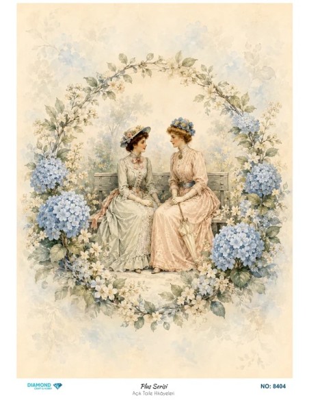 8404 Diamond Pirinç Dekopaj Kağıdı Plus Serisi 30x42cm