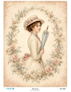 8406 Diamond Pirinç Dekopaj Kağıdı Plus Serisi 30x42cm