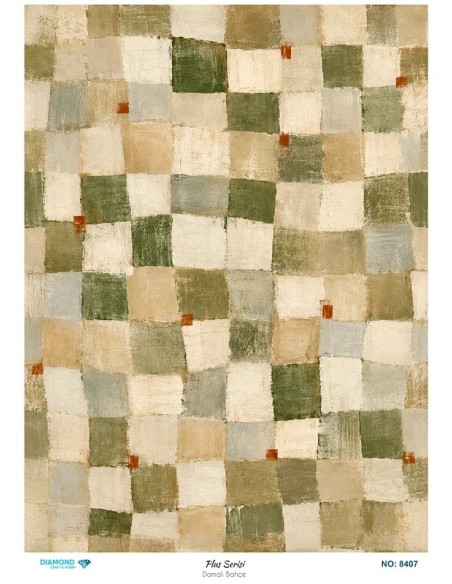 8407 Diamond Pirinç Dekopaj Kağıdı Plus Serisi 30x42cm