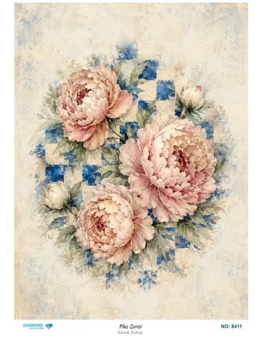 8411 Diamond Pirinç Dekopaj Kağıdı Plus Serisi 30x42cm