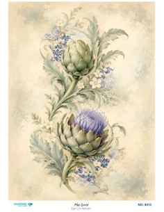 8413 Diamond Pirinç Dekopaj Kağıdı Plus Serisi 30x42cm