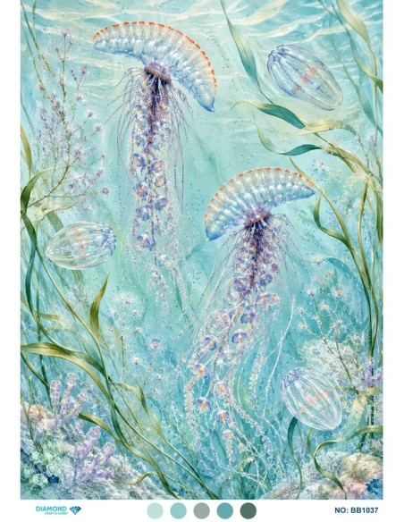 BB1037 Diamond Büyük Boy Pirinç Dekopaj Kağıdı 60x85cm