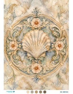BM1043 Diamond Büyük Boy Pirinç Dekopaj Kağıdı 42x60cm