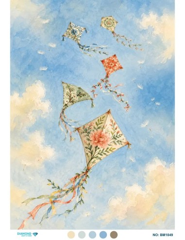 BM1049 Diamond Büyük Boy Pirinç Dekopaj Kağıdı 42x60cm