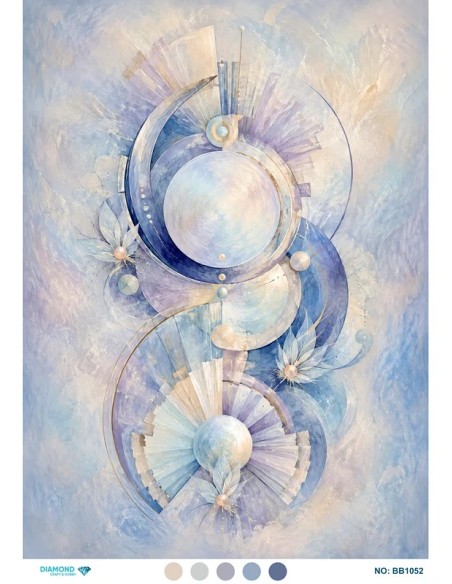 BB1052 Diamond Büyük Boy Pirinç Dekopaj Kağıdı 60x85cm