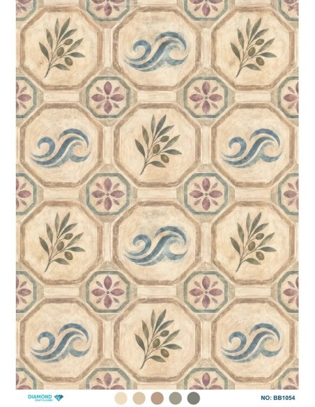 BB1054 Diamond Büyük Boy Pirinç Dekopaj Kağıdı 60x85cm