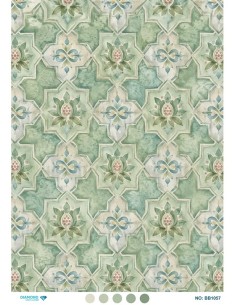 BB1057 Diamond Büyük Boy Pirinç Dekopaj Kağıdı 60x85cm