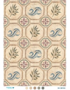 BM1054 Diamond Büyük Boy Pirinç Dekopaj Kağıdı 42x60cm