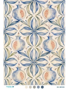 BM1055 Diamond Büyük Boy Pirinç Dekopaj Kağıdı 42x60cm