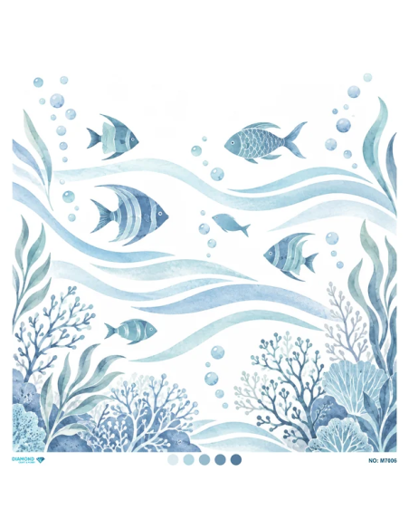 M7006 Diamond Büyük Boy Pirinç Dekopaj Kağıdı 90x90cm