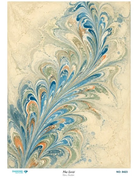 8423 Diamond Pirinç Dekopaj Kağıdı Plus Serisi 30x42cm