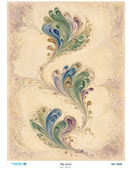 8426 Diamond Pirinç Dekopaj Kağıdı Plus Serisi 30x42cm