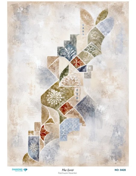 8428 Diamond Pirinç Dekopaj Kağıdı Plus Serisi 30x42cm