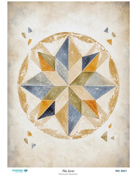 8431 Diamond Pirinç Dekopaj Kağıdı Plus Serisi 30x42cm