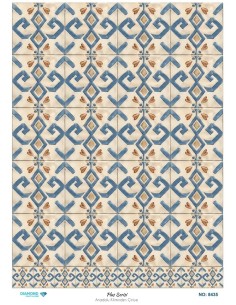 8435 Diamond Pirinç Dekopaj Kağıdı Plus Serisi 30x42cm