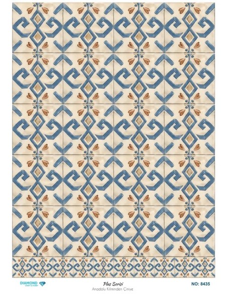 8435 Diamond Pirinç Dekopaj Kağıdı Plus Serisi 30x42cm
