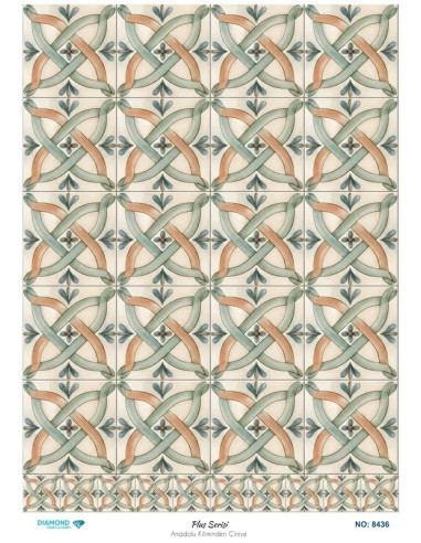 8436 Diamond Pirinç Dekopaj Kağıdı Plus Serisi 30x42cm