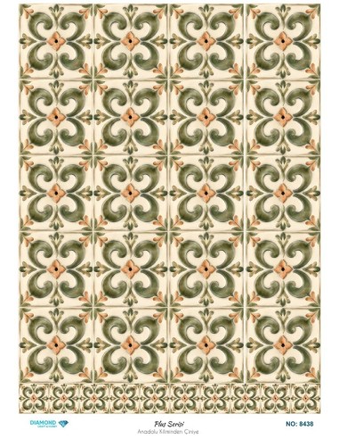 8438 Diamond Pirinç Dekopaj Kağıdı Plus Serisi 30x42cm