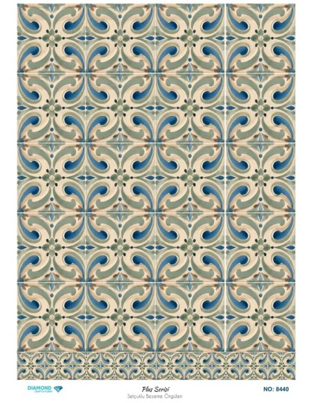 8440 Diamond Pirinç Dekopaj Kağıdı Plus Serisi 30x42cm