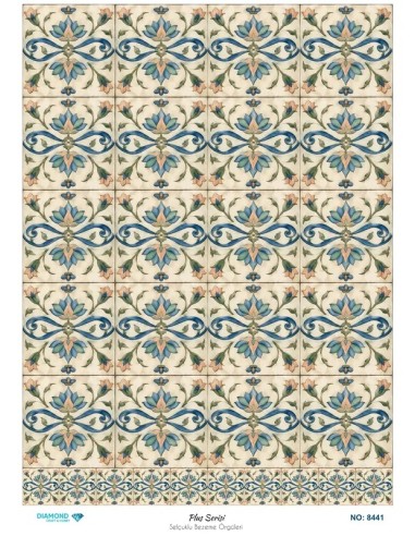 8441 Diamond Pirinç Dekopaj Kağıdı Plus Serisi 30x42cm