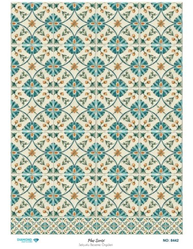 8442 Diamond Pirinç Dekopaj Kağıdı Plus Serisi 30x42cm