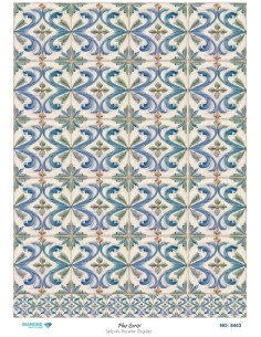 8443 Diamond Pirinç Dekopaj Kağıdı Plus Serisi 30x42cm