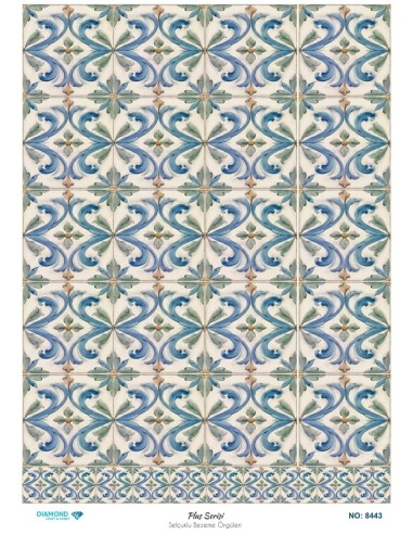 8443 Diamond Pirinç Dekopaj Kağıdı Plus Serisi 30x42cm