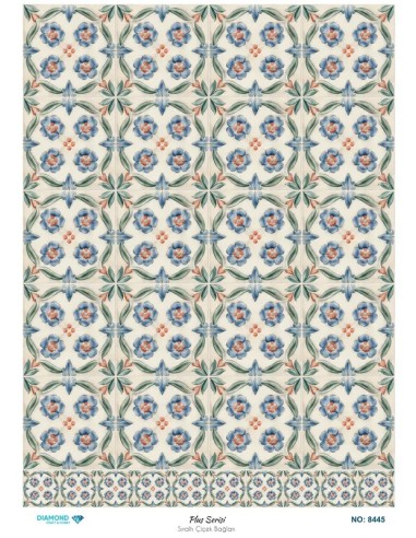 8445 Diamond Pirinç Dekopaj Kağıdı Plus Serisi 30x42cm