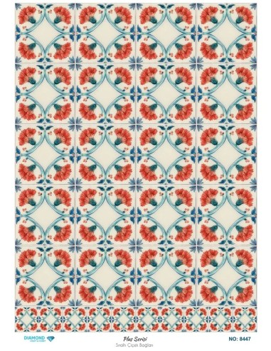 8447 Diamond Pirinç Dekopaj Kağıdı Plus Serisi 30x42cm