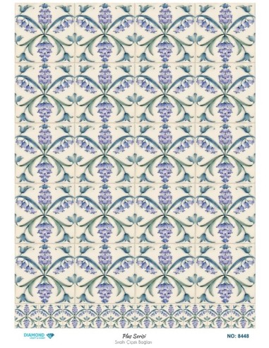8448 Diamond Pirinç Dekopaj Kağıdı Plus Serisi 30x42cm