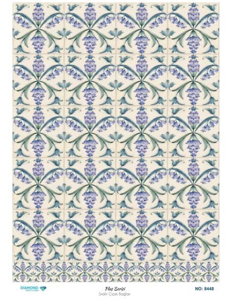 8448 Diamond Pirinç Dekopaj Kağıdı Plus Serisi 30x42cm
