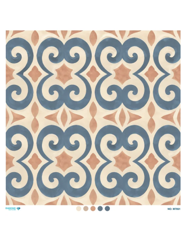 M7061 Diamond Büyük Boy Pirinç Dekopaj Kağıdı 90x90cm