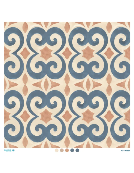 M7061 Diamond Büyük Boy Pirinç Dekopaj Kağıdı 90x90cm