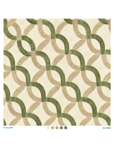 M7062 Diamond Büyük Boy Pirinç Dekopaj Kağıdı 90x90cm