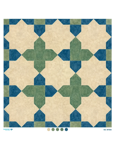 M7065 Diamond Büyük Boy Pirinç Dekopaj Kağıdı 90x90cm