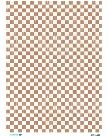 8452 Diamond Pirinç Dekopaj Kağıdı 30x42cm