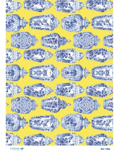 1384 Diamond Pirinç Dekopaj Kağıdı 30x42cm