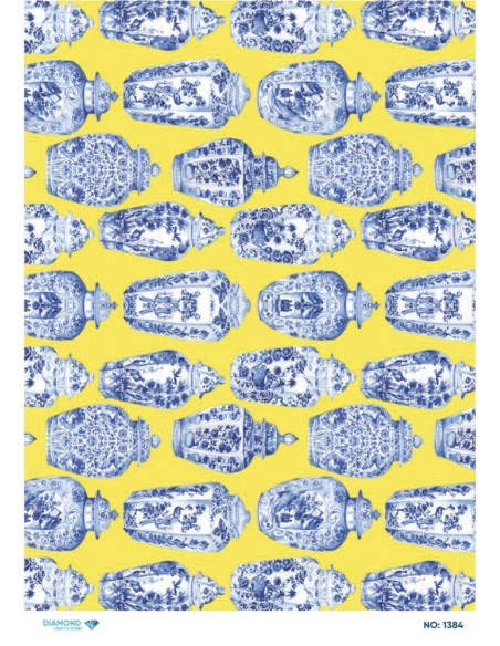1384 Diamond Pirinç Dekopaj Kağıdı 30x42cm
