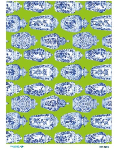 1386 Diamond Pirinç Dekopaj Kağıdı 30x42cm