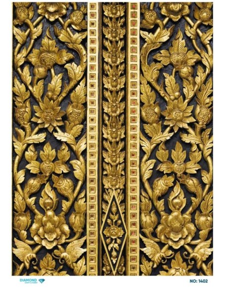 1402 Diamond Pirinç Dekopaj Kağıdı 30x42cm