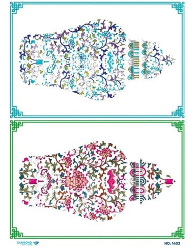 1403 Diamond Pirinç Dekopaj Kağıdı 30x42cm