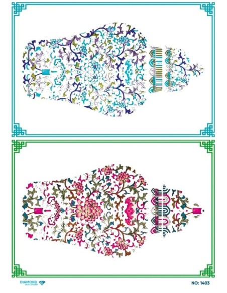 1403 Diamond Pirinç Dekopaj Kağıdı 30x42cm