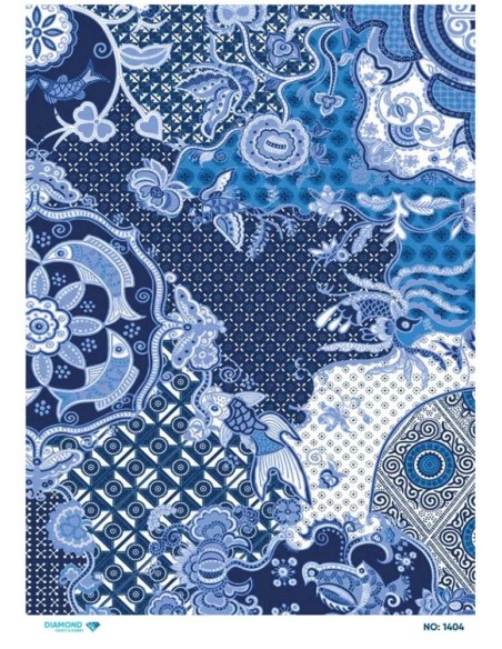 1404 Diamond Pirinç Dekopaj Kağıdı 30x42cm
